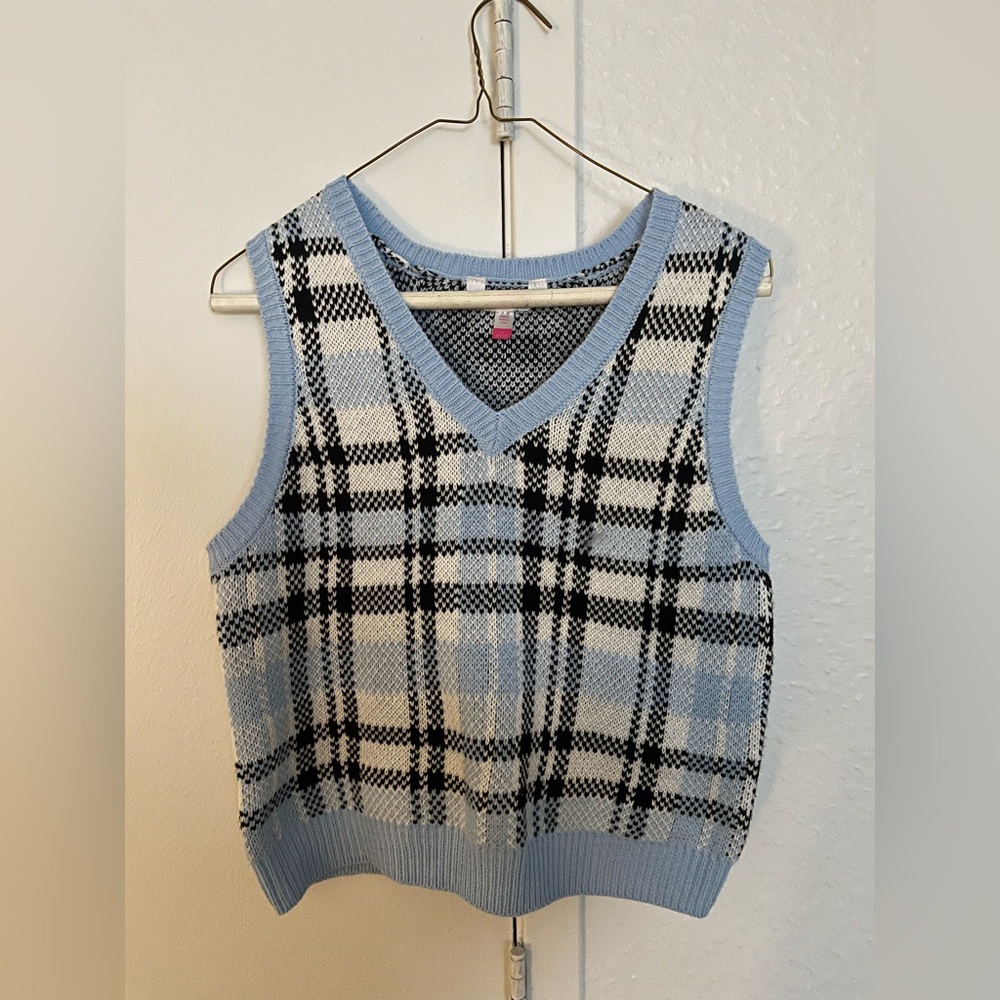 Plaid Sweater Vest